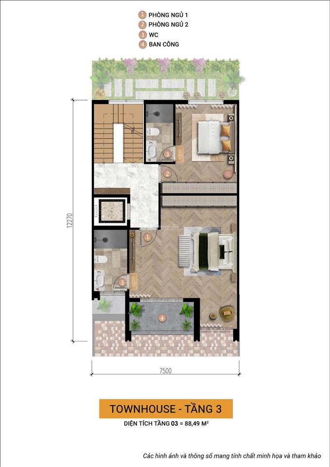 Duy nhất 1 căn kề góc  sát công viên trục đường d2 || nhà phố liền kề charmora city  nha trang