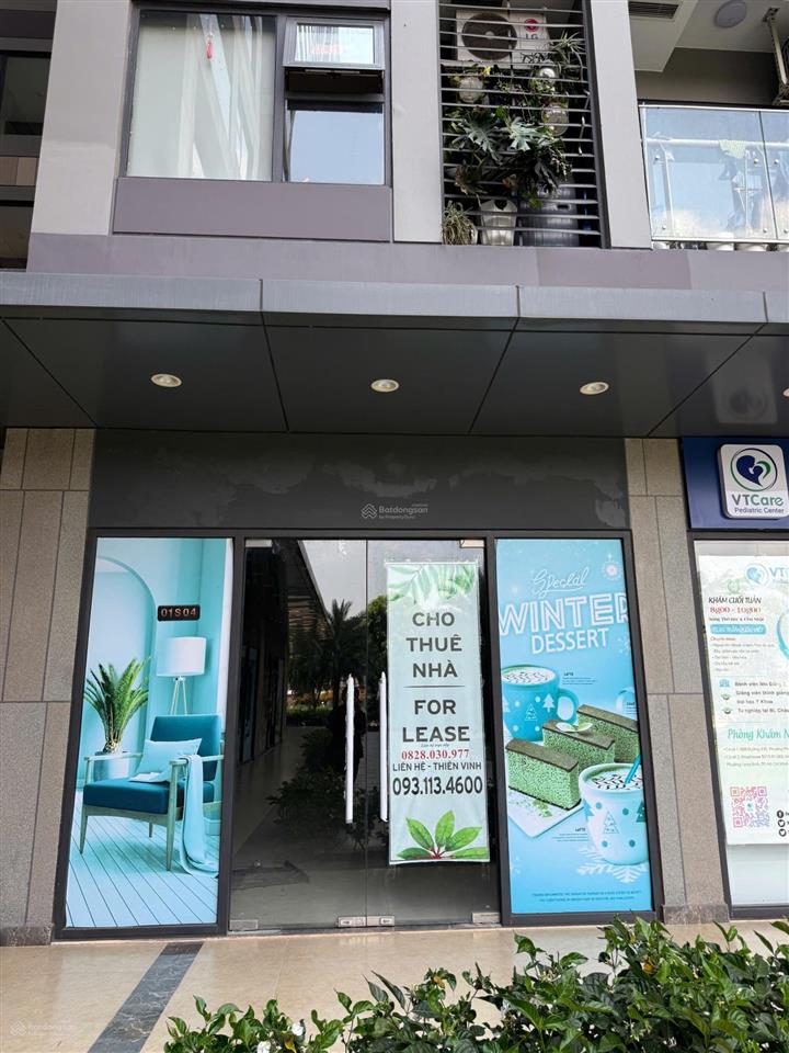 Cho thuê shop khối đế hướng đường chính về trung tâm thương mại vincom tại vinhomes grand park