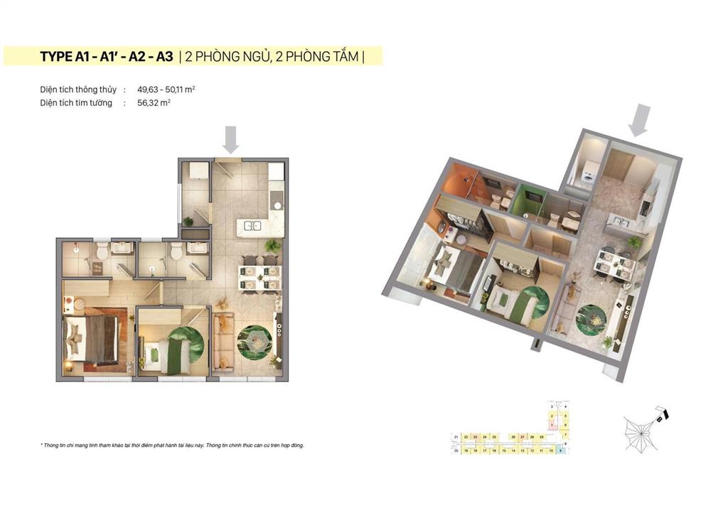 Citi grand 2pn 3t2 rẻ nhất dự án, chuyên mua bán  cho thuê citi grand quận 2