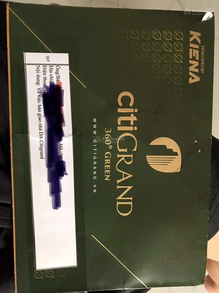 Giỏ hàng 20 căn citigrand sắp giao nhà giá tốt, đa dạng view tầng, yên tâm giao dịch qua cty