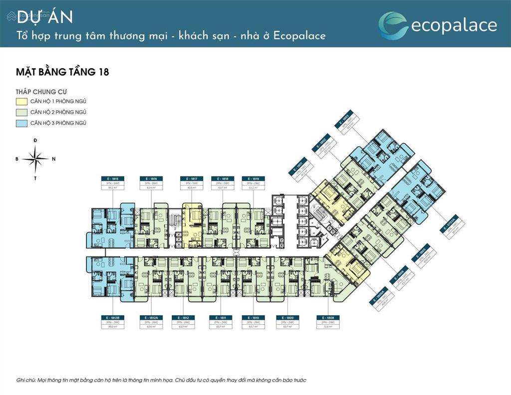 Căn hộ 2 phòng ngủ eco palace lựa chọn lý tưởng cho gia đình trẻ