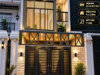 Bán nhà hẻm xe hơi 8m quay đầu thoải mái ngay big c nguyễn sơn .q tân phú 4x23m 1 lầu giá  8,7 tl