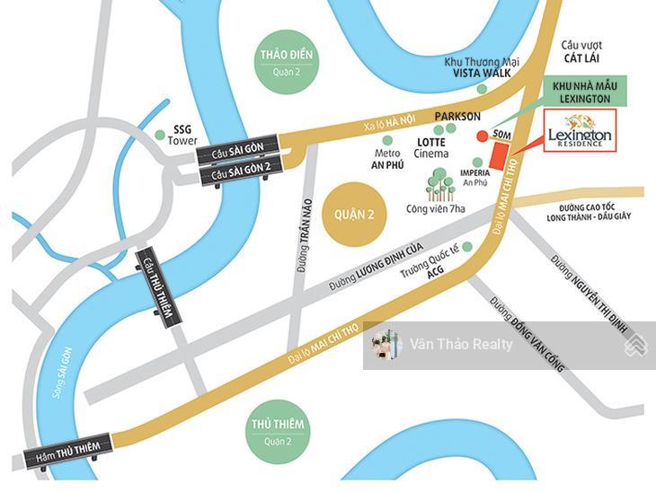 (chỉ 5,5 tỷ  giá tốt nhất) căn hộ 2pn lexington residence quận 2  thuận tiện di chuyển trung tâm