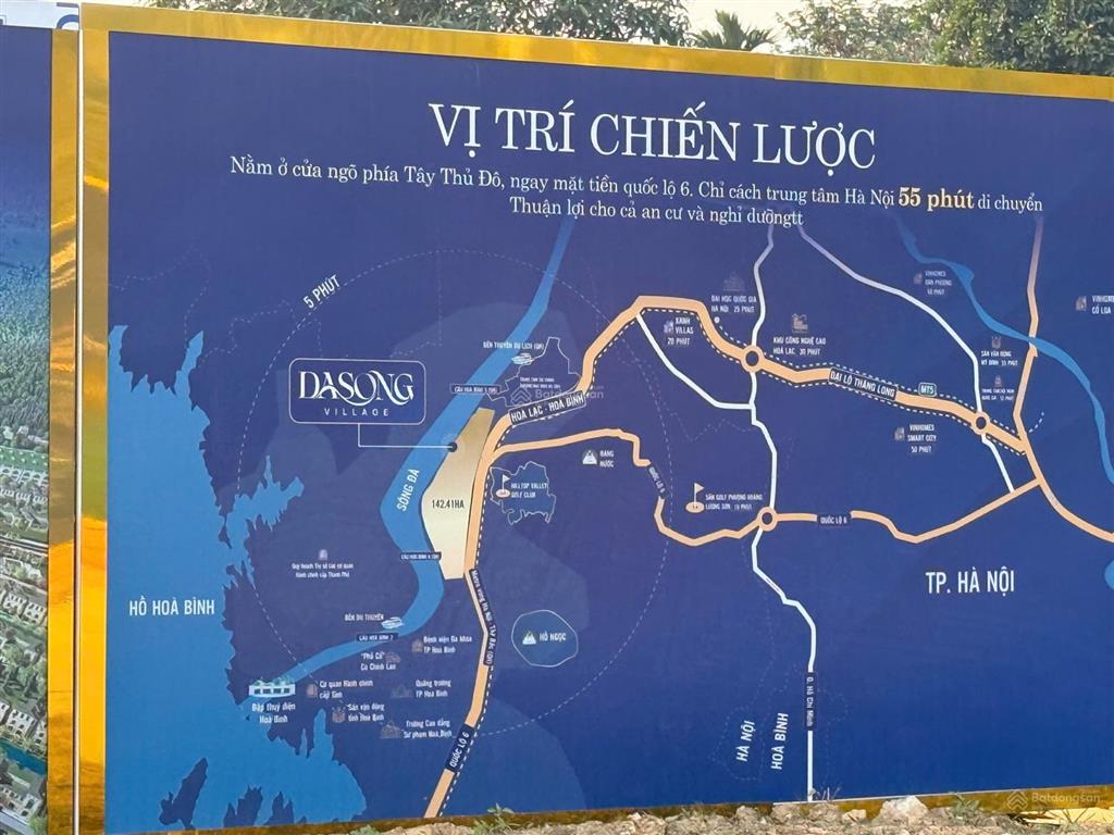 Hàng hiếm lô shop góc đường vào dự án da song, mặt tiền 40m giá 32tr/m2. làm nhà hàng