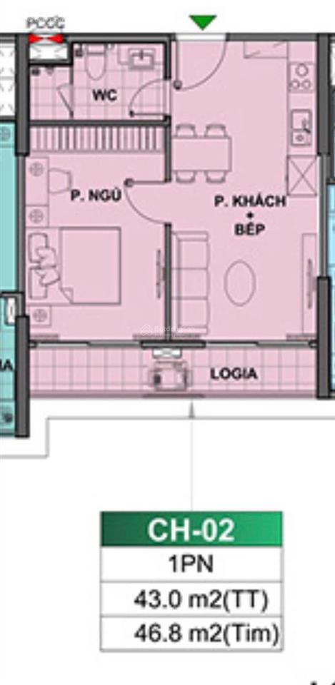 Chính chủ cần bán căn 1n 43m beverly be2 ,tháng 6/2026 nhận nhà , giá 3 tỷ ,nội thất cđt
