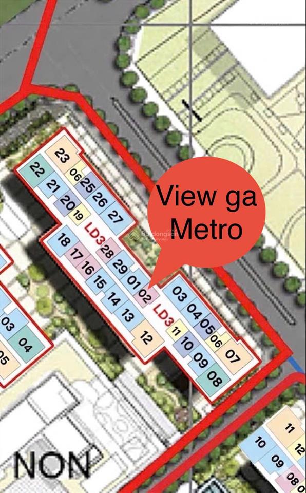 Cần bán căn hộ 1pn 43m ld3 giá 3.05 tỷ.tầng đẹp.tháng 12/2026 nhận nhà, chênh ít