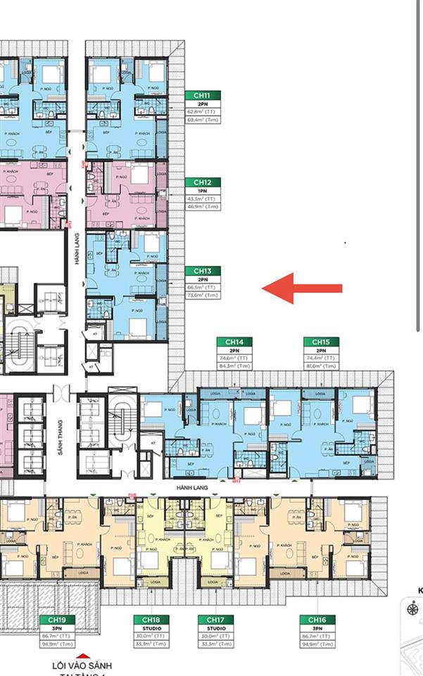 Bán căn 2n2wc 66m², tiến độ 4 năm zr3 hướng đông nam, tầng cao view thoáng giá 4tỷ3 thu về