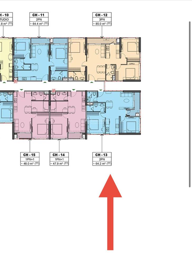 Giá quá rẻ! bán 2pn góc pr1, diện tích 64m2, hướng đông nam  đông bắc, giá 4,35 tỷ thu về