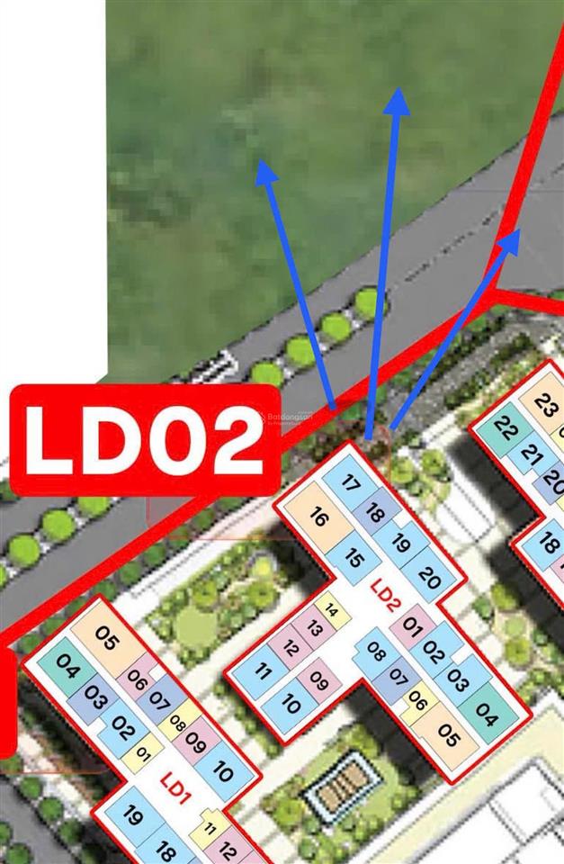Bán căn 2n 2wc góc 64m² ld2, tiến độ 4 năm, bán bằng phiếu tính giá, tầng trung, view thoáng