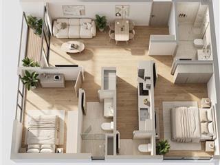 Căn đẹp chênh thấp! bán căn 2n2wc góc 64m2 pr1, hướng tây nam  đông nam view sông giá 4 tỷ 55 nét