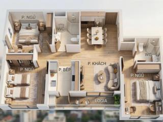 Giá cực tốt! căn 3pn 81,5m2 tòa be4, view sông san hô, thoáng giá 5tỷ3 thu về (65tr/m2)