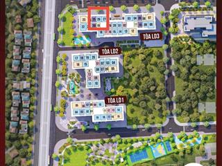 Ld3xx26. căn 2n2wc 57,1m2 ld3 hướng đông bắc, view thoáng. nội thất cao cấp giá 3tỷ45 thu về