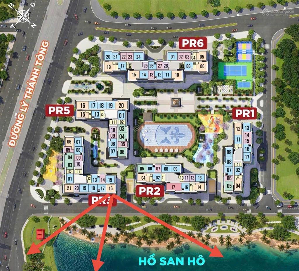 Pr3xx16 căn 3n 74m2 pr3 giá 4,680 thu về.căn góc hướng tây namđông nam view sông san hô view đẹp