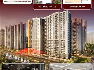Ld3xx07 căn 3n 90m2 ld3 giá 6 tỷ. căn góc hướng đông nam  đông bắc, tầng đẹp siêu thoáng