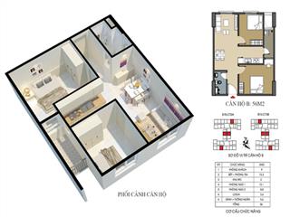 Bán ch ecohome 3, bắc từ liêm, 4 tỷ, 70m2, view đẹp hàng hiếm tại hà nội