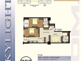 Bán căn 1610, ct2, skylight, 125d minh khai