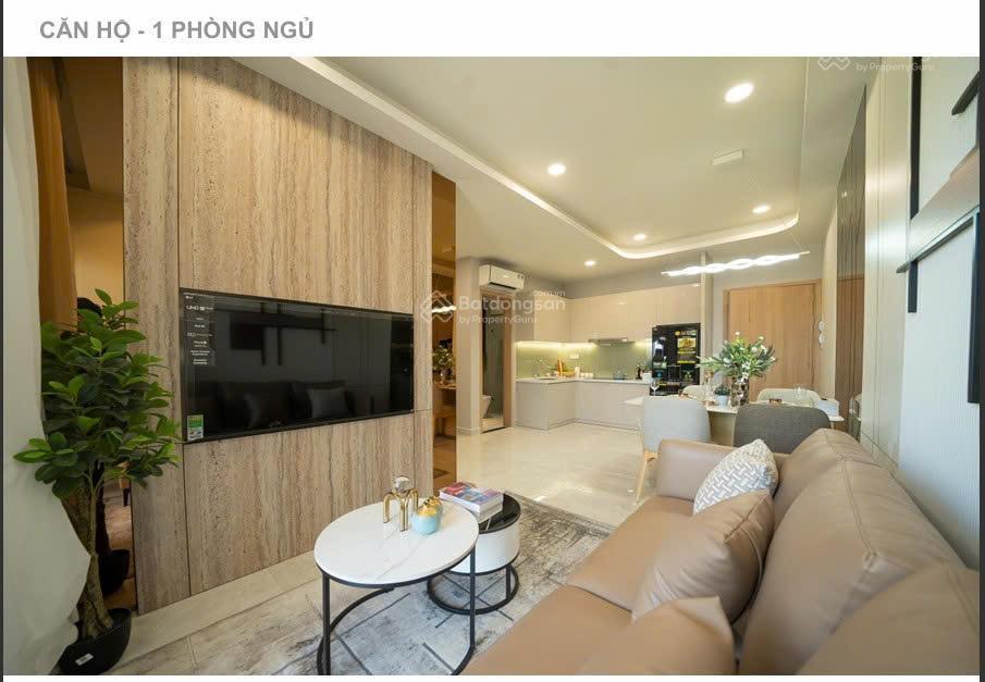 Căn hộ chung cư 1 phòng ngủ diện tích 46m2  thanh toán trước 200tr. nhận nhà full nội thất