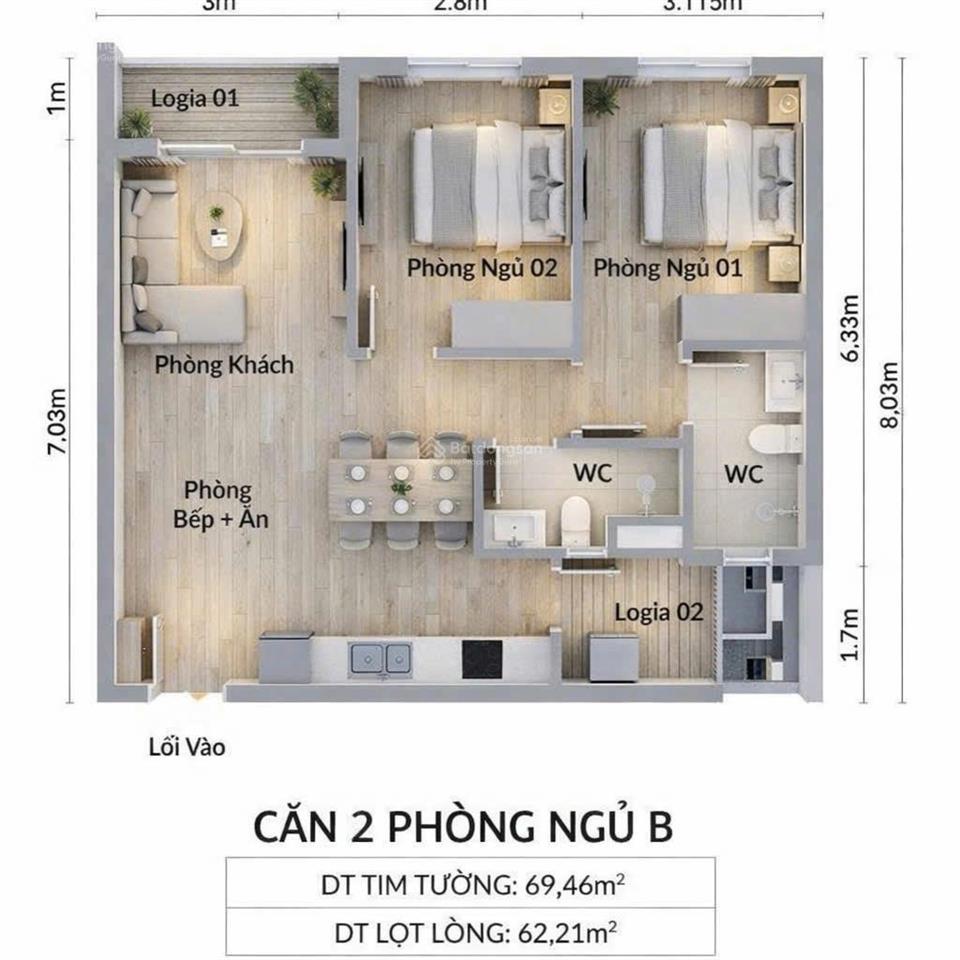 Bán căn hộ chung cư ngay tp. biên hòa, đồng nai, thanh toán 260tr nhận nhà đầy đủ nội thất