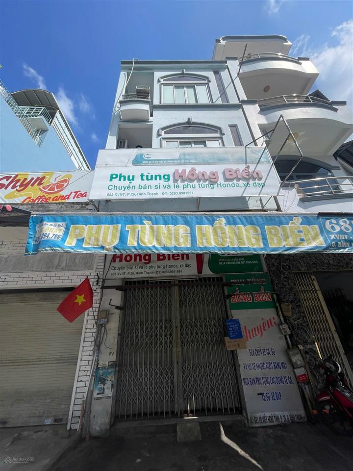 Cho thuê nhà 3 lầu, mặt tiền đường xô viết nghệ tĩnh, bình thạnh, đoạn 2 chiều