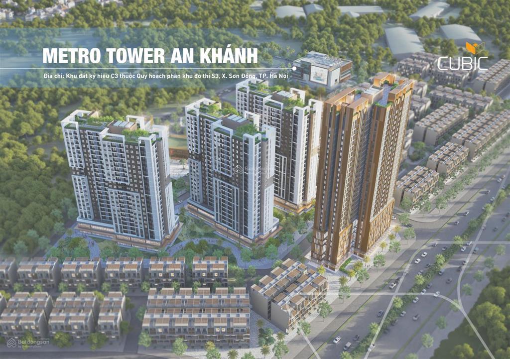 Cc metro tower an khánh, dự kiến 75 triệu / m2, 44.9m2, view đẹp
