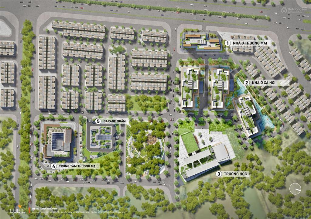 Cc metro tower an khánh, dự kiến 75 triệu / m2, 44.9m2, view đẹp