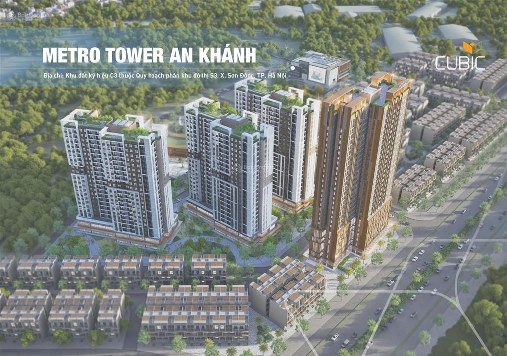 Cc metro tower an khánh, dự kiến 75 triệu / m2, 44.9m2, view đẹp