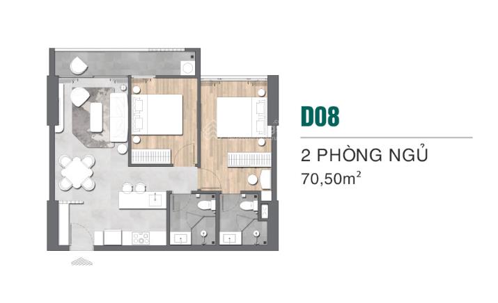 Bán căn hộ d  32.08 chung cư lavita thuận an, 45 triệu/m², 71m2, 2pn, 2wc