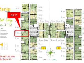 Bán nhanh căn hộ b3.13 2pn1wc tầng thấp, view đẹp, mã tầng đẹp