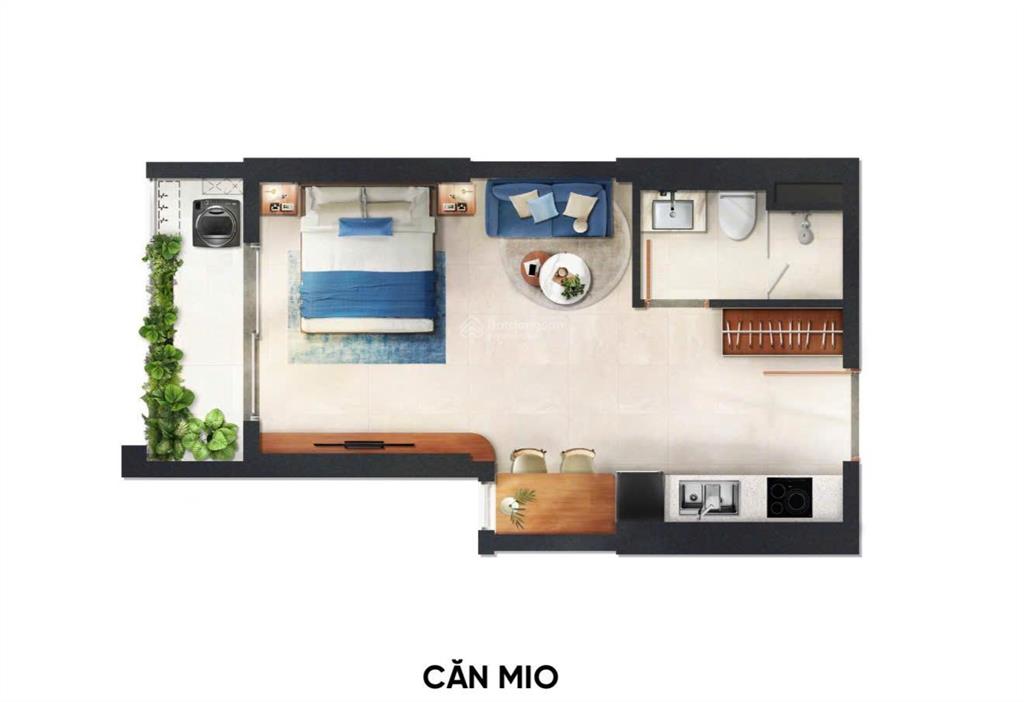 Monrei saigon studio view nội khu tầng trung chỉ 1,8 tỷ