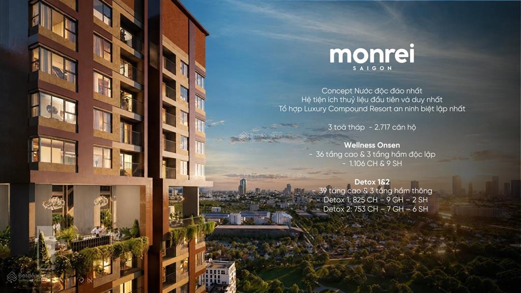 Monrei saigon căn 2pn1wc view nội khu tầng trung chỉ 2,4 tỷ