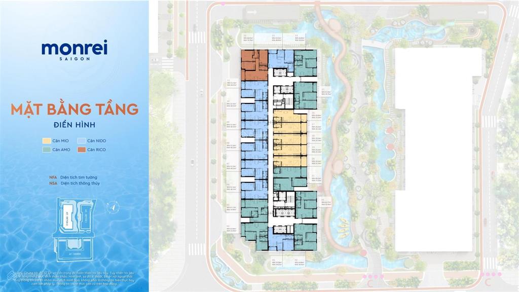 Monrei saigon studio tòa a3 view nội khu tầng trung chỉ 1,7 tỷ