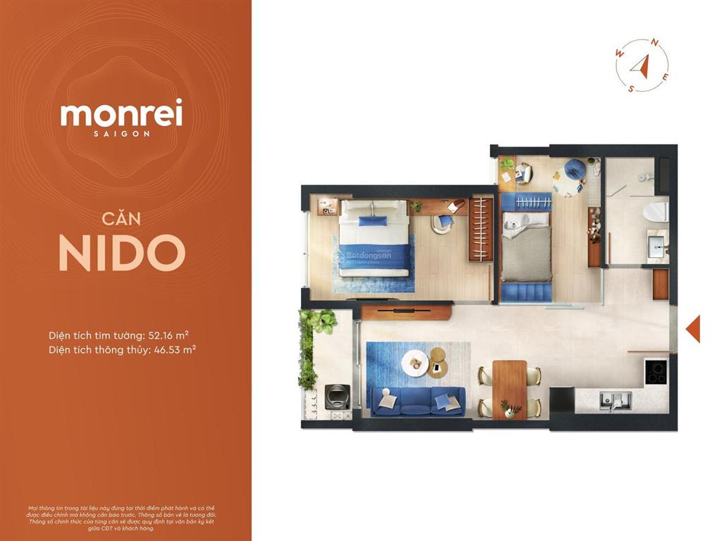 2pn monrei saigon chỉ từ 2,27 tỷ vị trí trung tâm thuận an, giá nội bộ