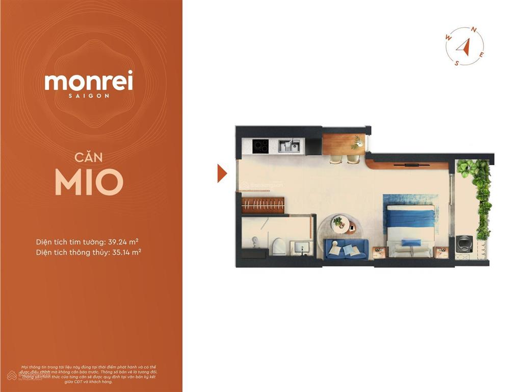 Studio monrei saigon giá chỉ từ 1,75 tỷ sản phẩm đầu tư cho thuê hấp dẫn
