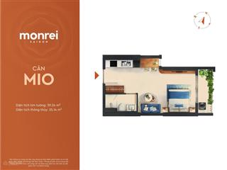Studio monrei saigon giá chỉ từ 1,75 tỷ sản phẩm đầu tư cho thuê hấp dẫn