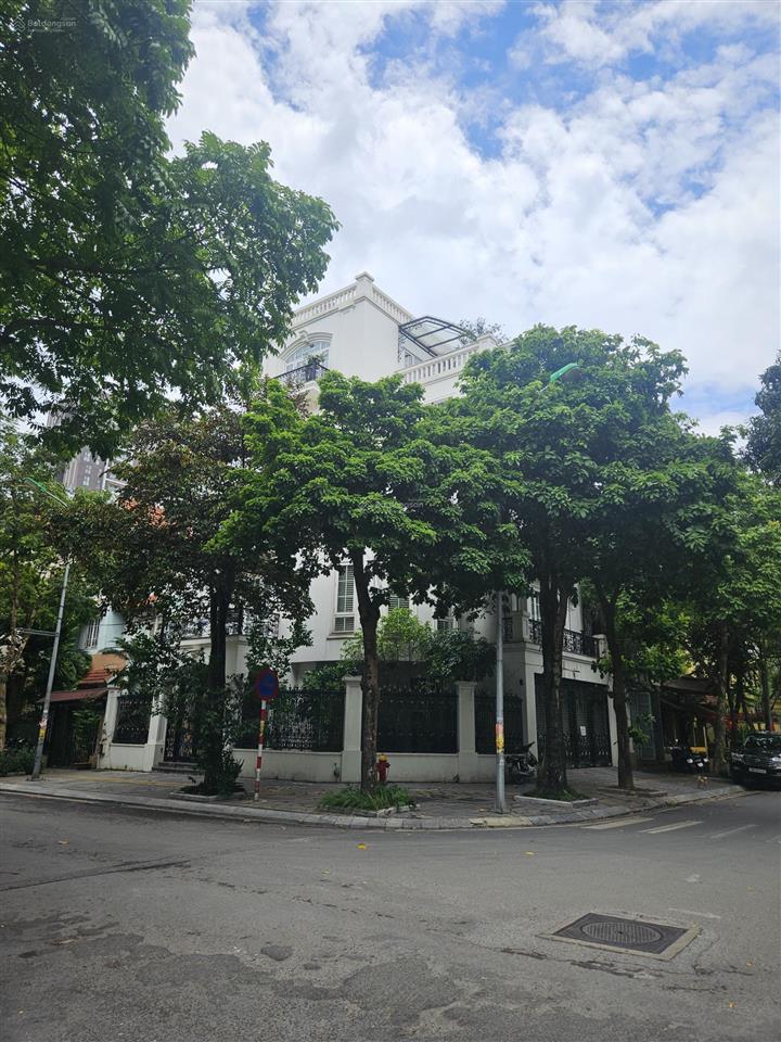 Biệt thự trần kim xuyến 265m lô góc cực đẹp 6t thang máy ở luôn. khu cán bộ vip ô tô dừng đỗ 2 bên