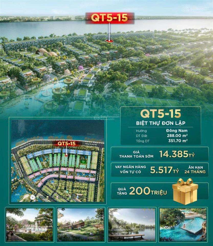 Chỉ với 5,5 tỷ sở hữu ngay căn biệt thự đơn lập công viên, nhận nhà về ở ngay, hỗ trợ vay, qt 200tr