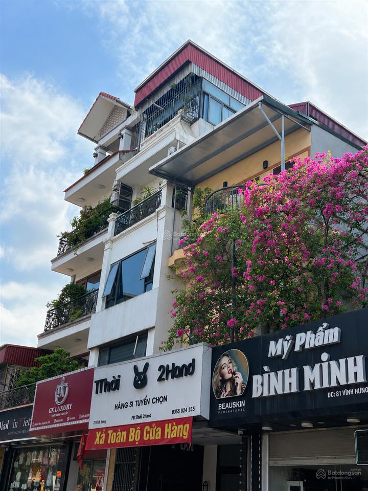 Bán nhà mặt phố vĩnh hưng, 53,5m2 vỉa hè rộng, giao thông thuận tiện, kd nhộn nhịp