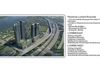 Shophouse lumiere riverside vị trí đẹp, 1 trệt, 2 lầu, 33 tỷ