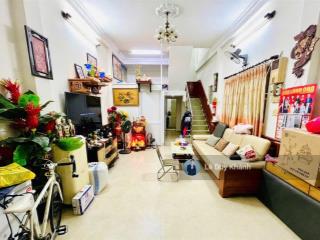 Hàng hiếm mua 1 được 3 căn nhà 121m2  giá chỉ "~100tr/m2"  hẻm to 10m ngay cầu bông giáp q.1 1