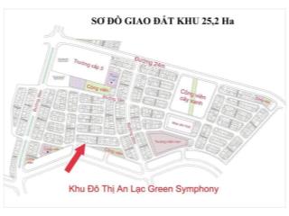 chỉ 8.x tỷ sở hữu ngay lô đất 48m hướng nam sát kđt an lạc đương 11m 2 vỉa hè rộng thênh thang