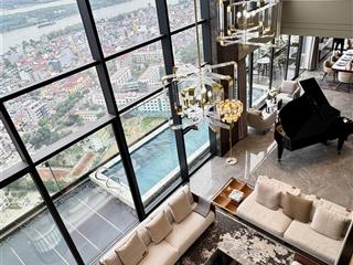 Duplex view sông hồng + bể bơi + sân vườn  căn biệt thự trên không đích thực