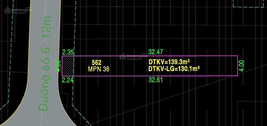 Mtkd đường số 6 p. bhha  ngay lê văn quới. dt 4x35m, cn 140m2. giá 9.2 tỷ tl