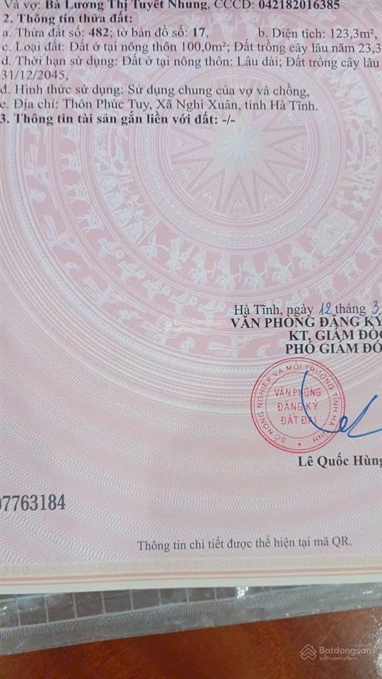 Chính chủ cần bán nhanh lô đất giá tốt chỉ hơn 1 tỷ