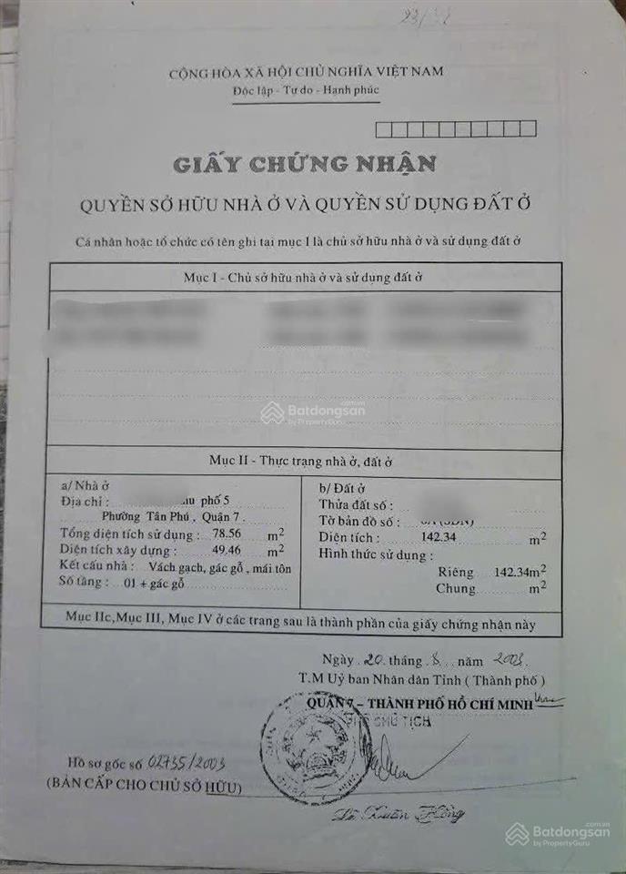 Tân mỹ  quận 7 bán nhà lan  giá chỉ 33 triệu /m2  ngang 13.5m (dtsd 170m2)