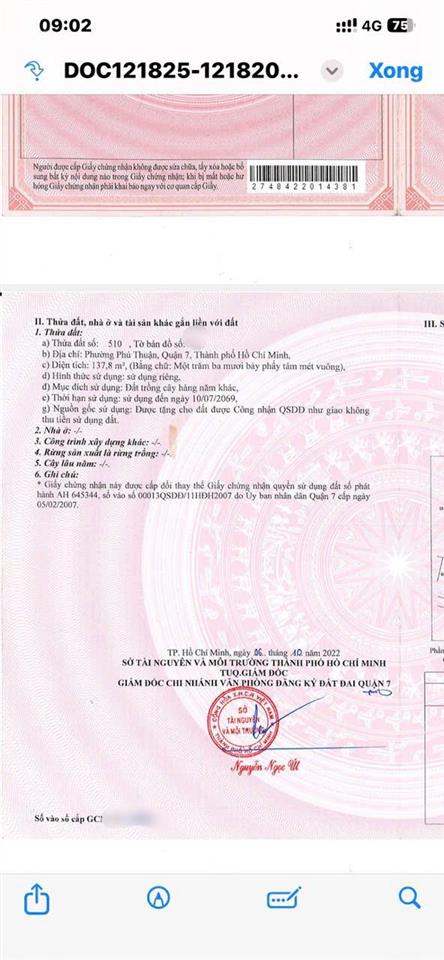 P. phú thuận  đất xây trọ  137,8m²  huỳnh tấn phát  quận 7