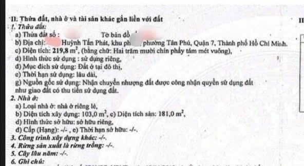 Mặt tiền đường huỳnh tấn phát ngang 7,5m  gần ga metro tân mỹ  quận 7