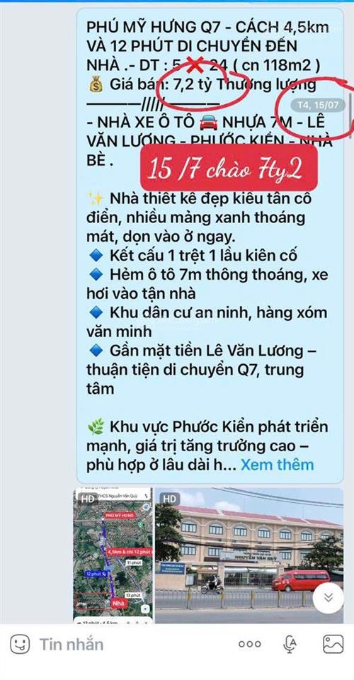  nhà xe ô tô nhựa 7m  lê văn lương  phước kiển  nhà bè.