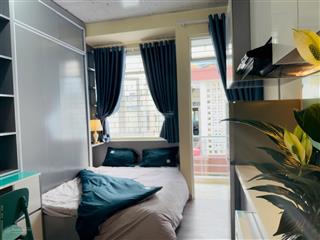 Căn hộ  studio  cửa sổ ban công full nt  kế bên chợ bà chiễu