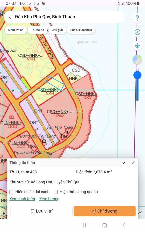 Bán đất tại lê lai, đặc khu phú quý, 7,2 tỷ, 2078 m2, giá cực chất