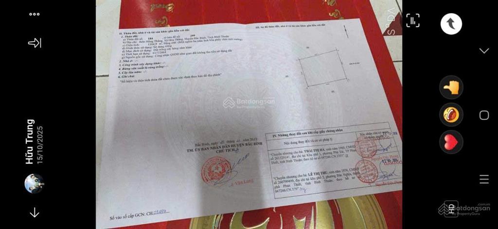 Chính chủ bán 4.143,1m2 đất hòa thắng  bắc bình bình thuận